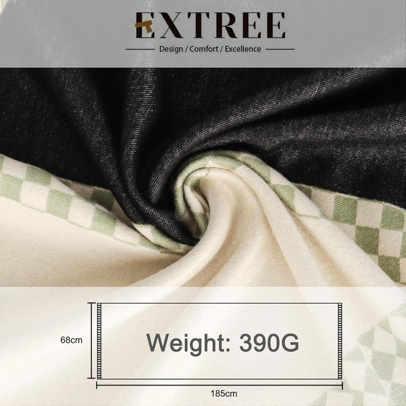 EXTREE Scarfs for Women Pashmina Silky Shawl Wrap for Evening Dressing Blanket Open Front Poncho Cape - Image 3
